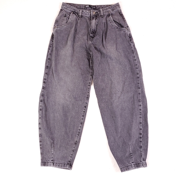 Zara Denim - Zara Black Baggy High-waisted Mom Jeans